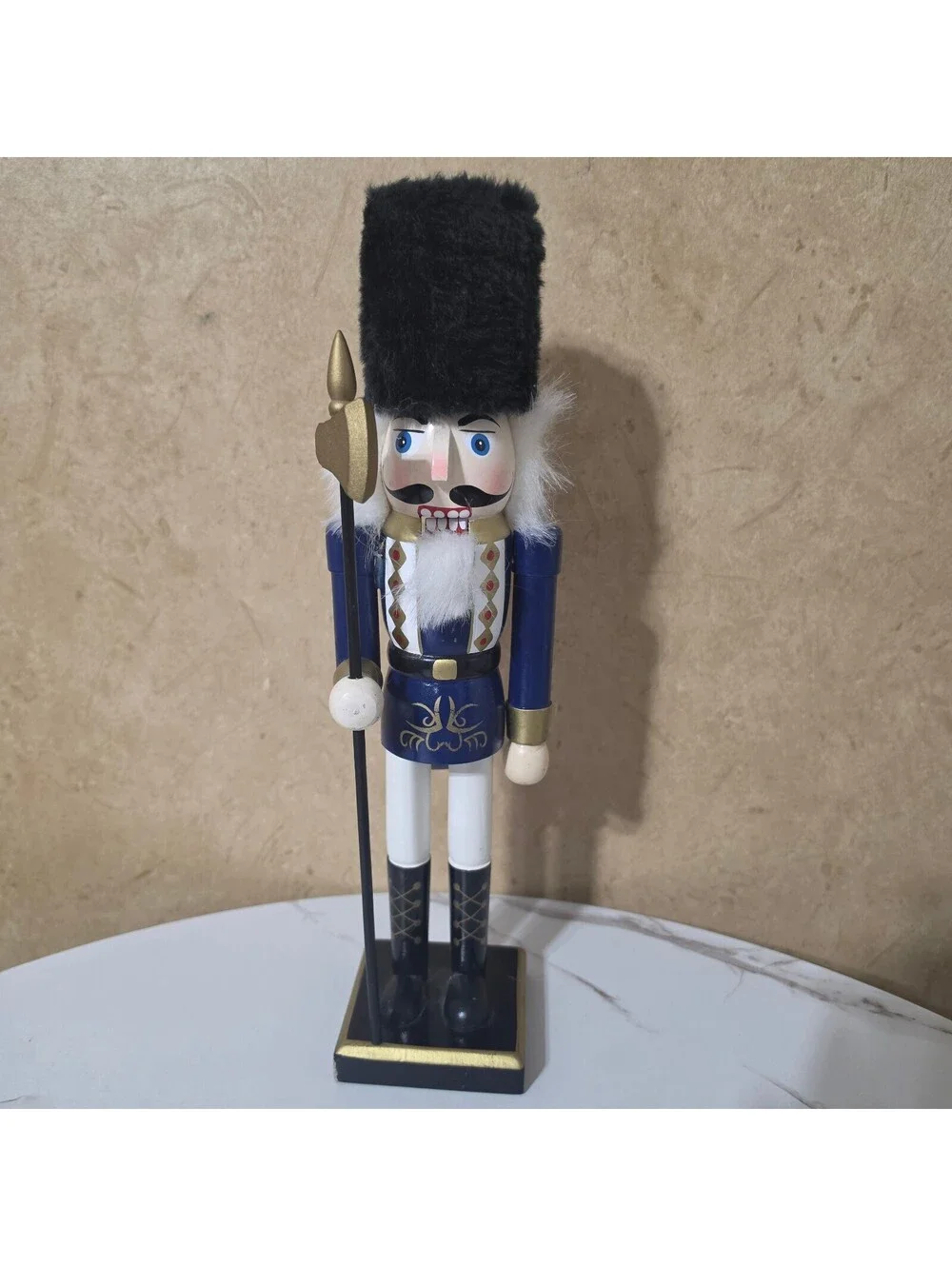 Garden Ridge 12in Nutcracker Soldier Blue Gold Christmas Holiday Decor